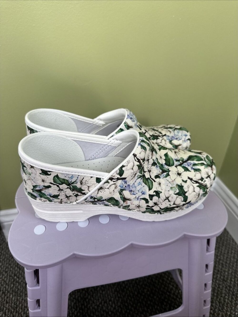 Dansko Kane Floral Clogs Slip On Lightweight Garden Shoes Womens EU 40